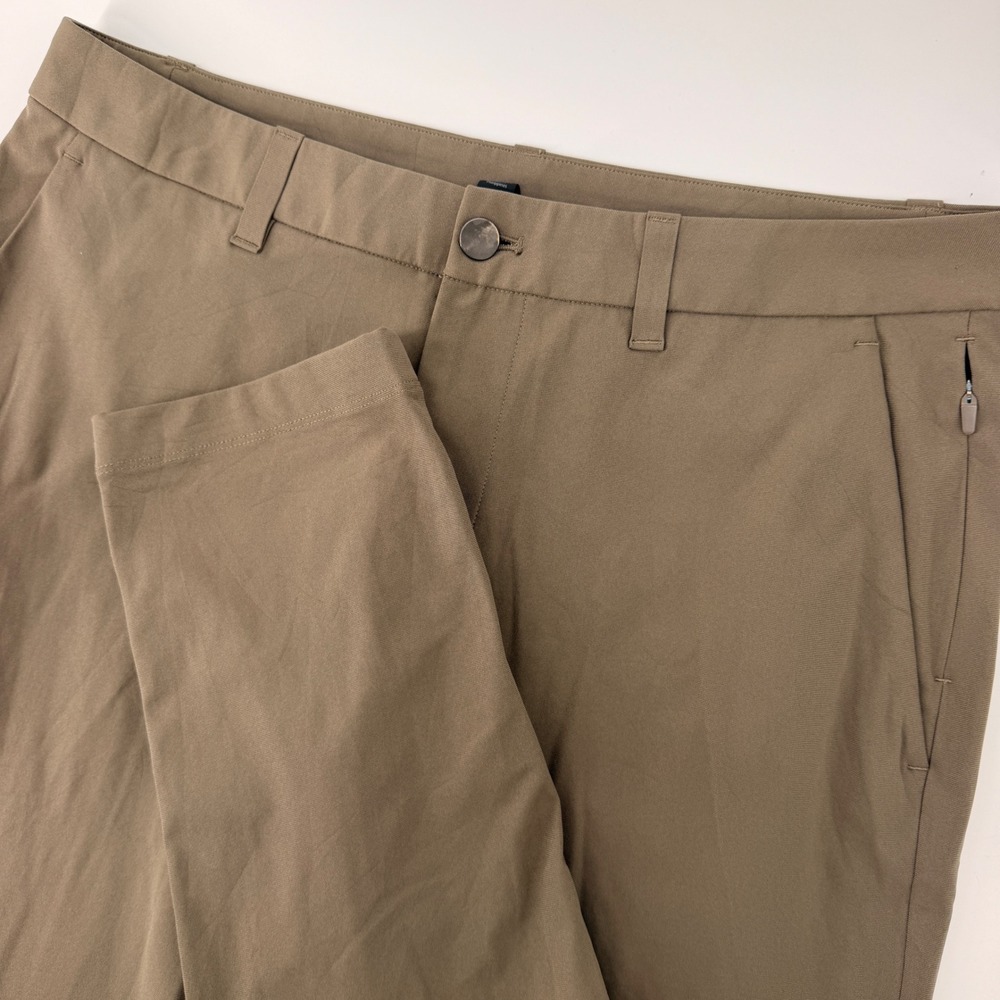Lululemon Commission Pant Classic Men 32 Khaki Brown Nomad Chino Trousers M5AQZS
